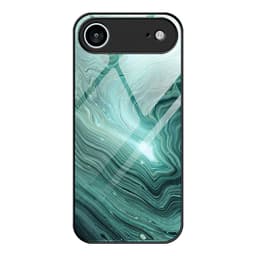 SKALO iPhone Air Marmor Härdat Glas TPU Skal - Motiv 1