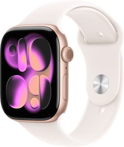 Apple Watch S11 46mm GPS (Rose Gold Aluminium/Light Blush Sport Band) S/M