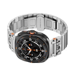 Sølvfarget reim i rustfritt stål til Samsung Watch Ultra 47 mm