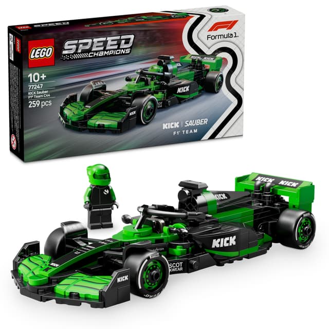 LEGO Speed Champions KICK Sauber F1 Team C44-racerbil 77247 | Elgiganten