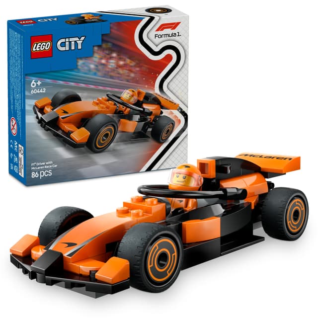 LEGO City F1-kører med McLaren-racerbil 60442