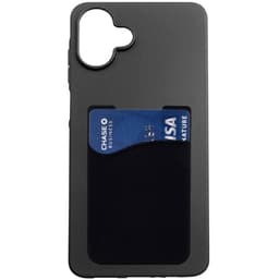 Silikonikuori korttitelineellä Samsung Galaxy A07 4G - Musta