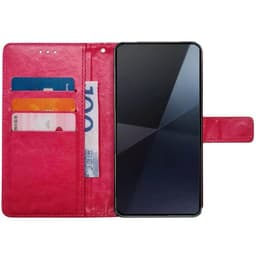 Lompakkokotelo 3-kortti Sony Xperia 10 VII - Vaaleanpunainen