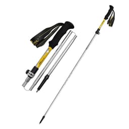 5-sektions aluminium vandrestav - sammenklappelig vandrestav til udendørs eventyr Gul