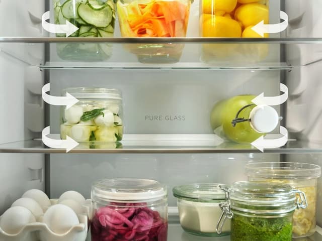 Eleganta Glass Cooling 360° skyddar råvarornas kvalitet