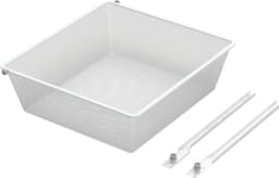 Epoq verkkokori vaatekaappiin 60 cm (valkoinen)