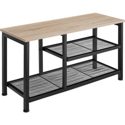 tectake Skoreol Taunton 80x30x45,5cm 80 x 30 x 45.5 cm Industrielt Lyst Træ, Egetræ Sonoma