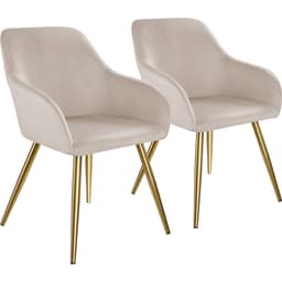 Stol Marilyn velour, guld