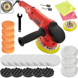 tectake Oscillerande polermaskin 710W 45 x 15 x 13 cm Svart/Röd
