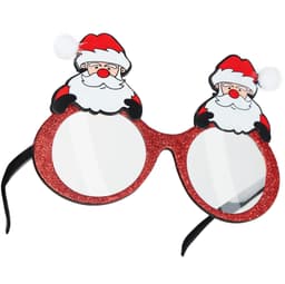 Roliga glasögon jultomtar