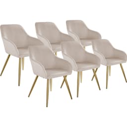 Karmstol Marilyn i sammetslook, guldben