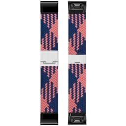 Punottu Kellon ranneke Garmin Instinct 3 (45mm) - Blue Powder