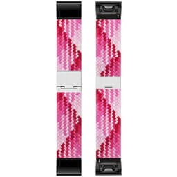 Punottu Kellon ranneke Garmin Instinct 3 (45mm) - Gradientred