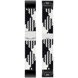 Flettet klokkereim Garmin Instinct 3 (45mm) - Blackwhite