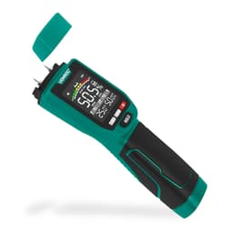 VONROC PRO Fuktmätare – Dubbel mätningsfunktion | För trä & byggmaterial | Färg-LCD