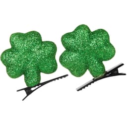 St. Patrick’s Day Hårklemmer glitrende kløverblade