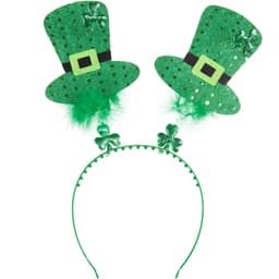 St. Patrick’s Day hovedudsmykning med fjer