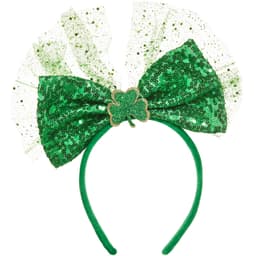 St. Patrick’s Day hovedudsmykning sløjfe med pailletter