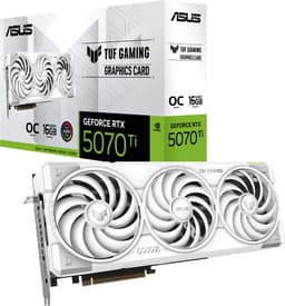 ASUS TUF Gaming GeForce RTX5070 Ti 16GB GDDR7 White OC grafikkort