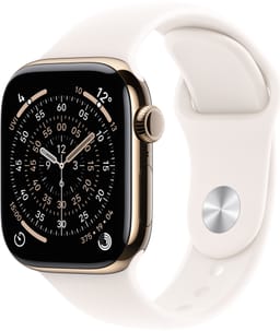 Apple Watch S11 42mm CEL (Guld Titanium/Light Blush Sport Band) S/M