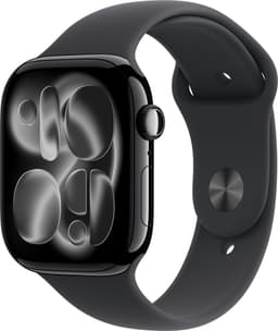 Apple Watch S11 46mm GPS (Jet Black Aluminium/Black Sport Band) M/L