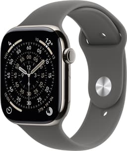 Apple Watch S11 46mm CEL (Natural Titanium/Stone Gray Sport Band) S/M