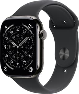 Apple Watch S11 46mm CEL (Skifer Titanium/Black Sport Band) S/M