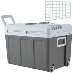Elektrisk varme- og køleboks med håndtag og hjul, 40 L