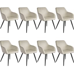 Karmstol Marilyn i sammetstyg