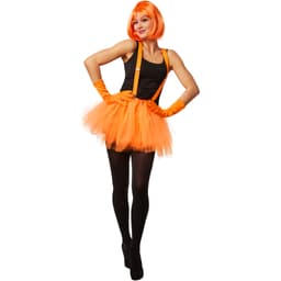 Ballerina-tyllkjol med hängslen