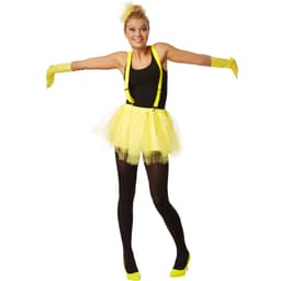 Ballerina-tyllkjol med hängslen