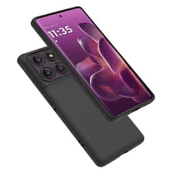 SKALO Motorola Edge 60 Pro 5G Matsort Ultratyndt TPU Cover - Sort