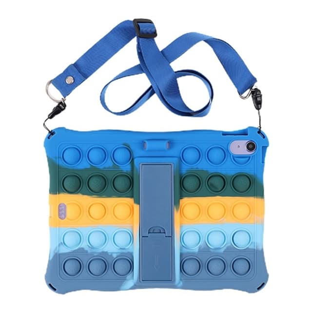 SKALO iPad 11"" (2025) Stødsikkert Armor Popit Silikone Cover - Blå