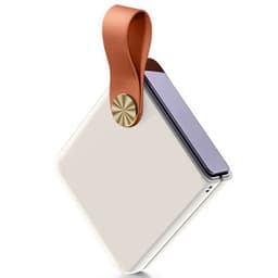 SKALO Motorola Razr 60 Ultra 5G GKK Flip PU-Læder Cover - Hvid
