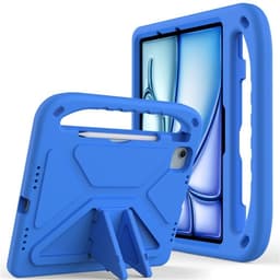 SKALO iPad Air 11 (2024) Lasten suojakotelo, jossa on kahva ja jalusta - Sininen