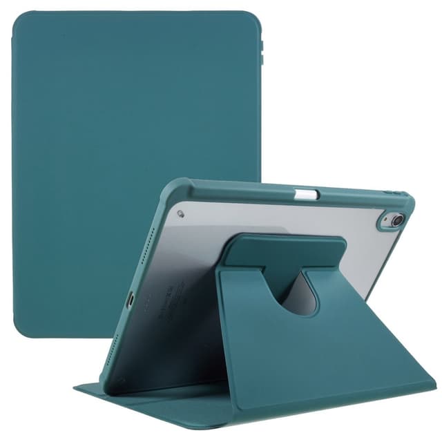 SKALO iPad Air (2020/2022) PU-Läder Rotary Kickstand Fodral - Grön