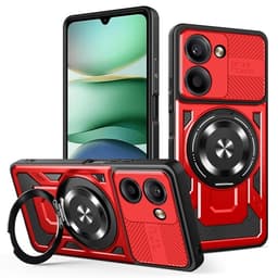 SKALO Xiaomi Redmi A5 4G Armor Hybrid Magnetring Cover - Rød