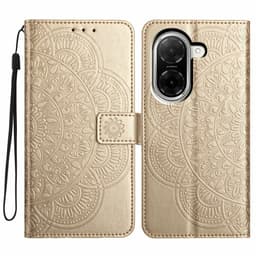 SKALO Xiaomi Redmi A5 4G Mandala Flower Plånboksfodral - Guld
