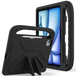SKALO iPad Pro 11 (2024) Lasten suojakotelo, jossa on kahva ja jalusta - Musta