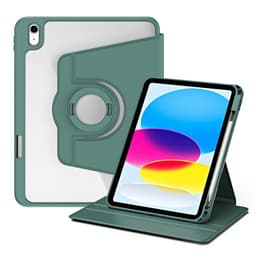 SKALO iPad 11"" (2025) PU-Läder Rotary Kickstand Detachable 2 i 1 Fodral - Grön