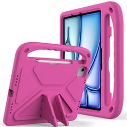 SKALO iPad Air 11 (2024) Børneskal med håndtag og stand - Pink