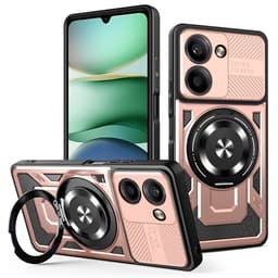 SKALO Xiaomi Redmi A5 4G Armor Hybrid Magnetring Skal - Roséguld
