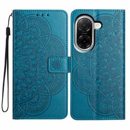 SKALO Xiaomi Redmi A5 4G Mandala Blomst Flip Cover - Blå