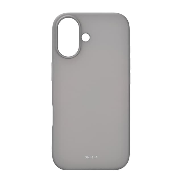 Mobilcover med Silikone Feel Concrete - iPhone 17