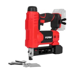 FERM SGM1024 Kombi Tacker 20V – Søm- og Hæftepistol | Solo | Inkl. 500 Søm & 500 Hæfteklammer | Ekskl. Akku og Lader