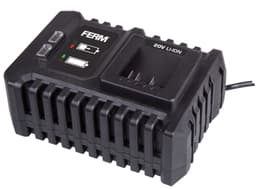 FERM CDA1170 Snellader 20V – Hurtig Oplader til AX- og FX-Power Batterier – LED-indikator