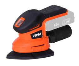 FERM PSM1033 Slibemaskine 20V | Softgrip | Støvudsugning | Solo | Ekskl. Akku og Lader