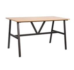 Ruokapöytä SVEA 140x70xH76cm, saarni/musta