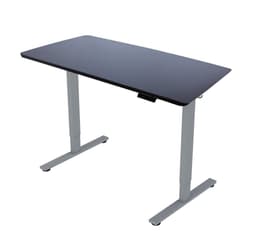Skrivebord ERGO FIT med 1 motor 120x68xH71,5-116cm, sort/sølvgrå