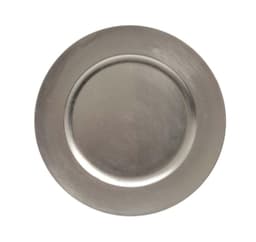 Dekorationsplatta GLOW D33cm, silver